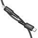 Кабель ACEFAST C1-01 Type-C to iP 3A, 1.2m, нейлон, алюминиевые разъемы, Черный
