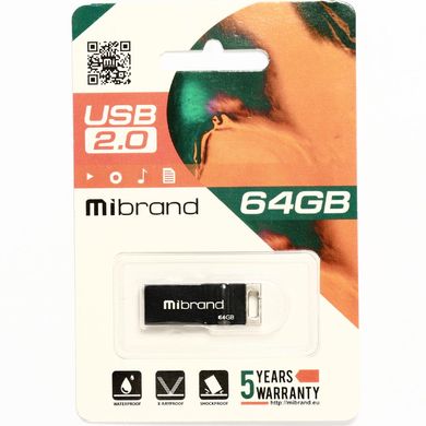 Купити Флеш-накопитель Mibrand Сhameleon USB2.0 64GB Black