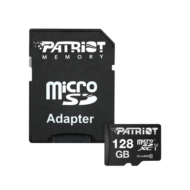 Купити Карта пам'яті Patriot microSDXC LX Series 128GB Class 10 UHS-I R-90MB/s +SD-адаптер