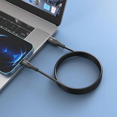 Купити Кабель HOCO X72 Creator silicone charging data cable for iP Black