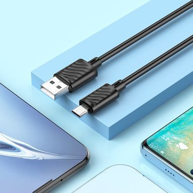 Купити Кабель HOCO X88 Gratified charging data cable for Micro Black