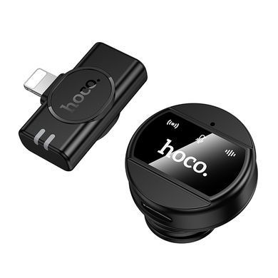 Купити Бездротова мікрофонна система HOCO L21 Charm magnetic (Lightning) Black
