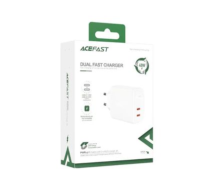 Купити Сетевое зарядное устройство ACEFAST A9 White
