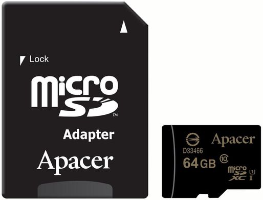 Купити Карта памяти Apacer microSDXC 64GB Class 10 UHS-I