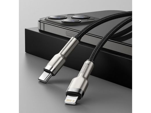 Купити Кабель Baseus Cafule Series Metal Data Cable Type-C to iP PD 20W 2m Black