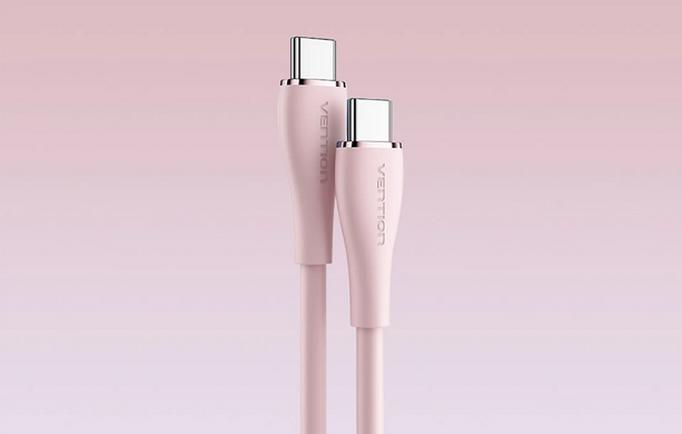 Купити Кабель Vention Type-C Type-C 5 A 100W 1m Pink