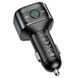 АЗП с FM-модулятором HOCO E67 Fighter QC3.0 18W car BT FM transmitter Black