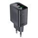 Сетевой зарядное устройство ACEFAST A78 PD20W GaN (USB-A+USB-C) charger Black