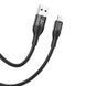 Кабель HOCO X72 Creator silicone charging data cable for iP Black