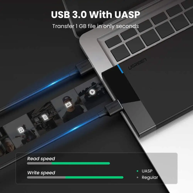 Купити Внешний карман UGREEN US221 USB 3.0 Черный