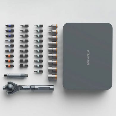 Купити Викрутка з комплектом біт Xiaomi Duke RS2 ratchet screwdriver set gray