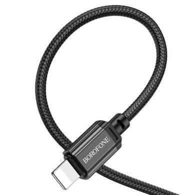Купити Кабель Borofone BX87 Sharp USB Lightning 2.4 A 1m Black