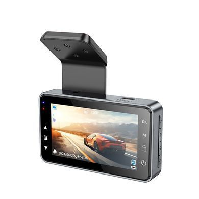 Купити Видеорегистратор HOCO DV9 3-inch screen driving recorder (720P) Metal Gray