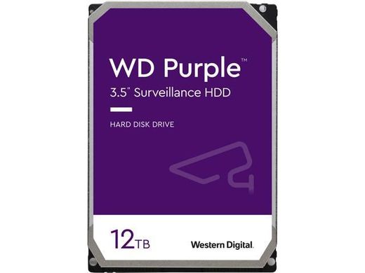 Купити Дисковий накопичувач внутрішній Western Digital Western Digital 3.5" Purple 12TB 3,5" SATAIII 7200 об/хв Сріблястий - Уцінка