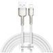 Кабель Baseus Cafule Series Metal Data Cable USB to IP 2.4A 1m White