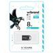 Флеш-накопитель Wibrand USB 2.0 Hawk 8Gb Black