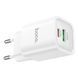 Мережевий зарядний пристрій HOCO C149A Charm PD30W+QC3.0 charger (EU) White