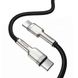 Кабель Baseus Cafule Series Metal Data Cable Type-C Type-C 100W 1m Black
