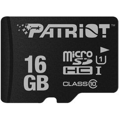 Купити Карта пам'яті Patriot microSDHC 16GB Class 10