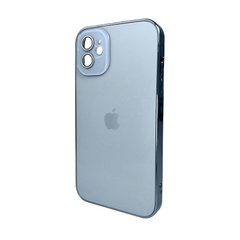 Купити Стеклянный чехол с MagSafe Apple iPhone 12 Sierra Blue