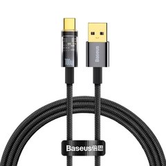 Купити Кабель Baseus Explorer Series Auto Power-Off Fast Charging Data Cable USB to Type-C USB Type-C 100W 2m Black