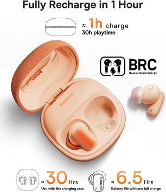 Купити Бездротові навушники Baseus AirNora 2 Bluetooth 5.3 Orange