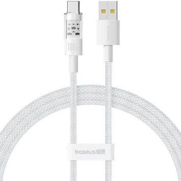 Купити Кабель Baseus Gem Fast-Charging Data Cable USB to USB-C 100W 1m Moon White