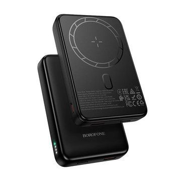 Купити Зовнішній акумулятор BOROFONE BJ82A Dawn PD20W magnetic power bank(10000mAh) Black
