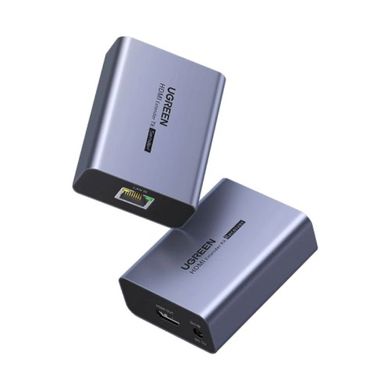Купити Перехідник UGREEN CM455 HDMI Over Ethernet Extender 70m Gray