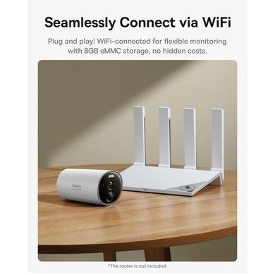 Купити IP-камера відеоспостереження Baseus Security B1 Outdoor Camera 2K White