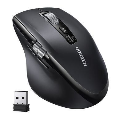 Купити Маніпулятор миша бездротова UGREEN M751 Multi-mode Wireless Mouse Black