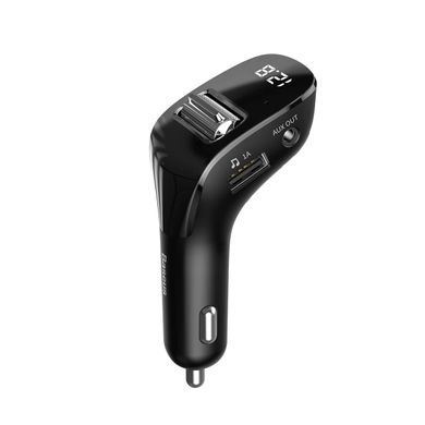 Купити Автомобільний зарядний пристрій Baseus Streamer F40 AUX wireless MP3 car charger Black