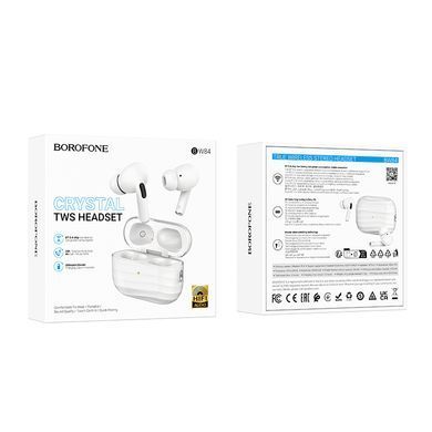Купити Бездротові навушники BOROFONE BW84 Dream true wireless BT headset White