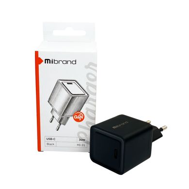 Купити Сетевое зарядное устройство Mibrand MI-31 GaN Black