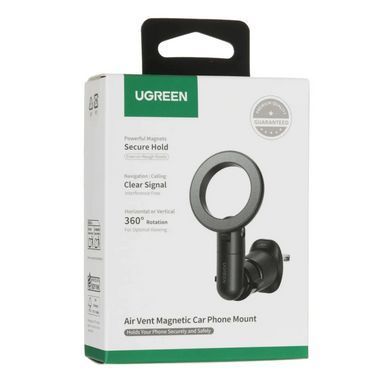 Купити Автотримач для телефона UGREEN LP923 Air Vent Magnetic Car Phone Mount black