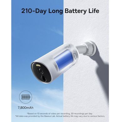 Купити IP-камера відеоспостереження Baseus Security B1 Outdoor Camera 2K White