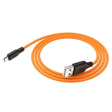 Купити Кабель Hoco X21 USB Micro 2.4 A 1m Black-Orange