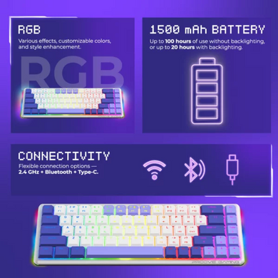 Купити Клавіатура бездротова ігрова Proove Gaming AFK Ukraine Layout white (WKAFK1022002)