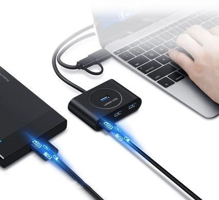 Купити Хаб UGREEN USB 3.0 Hub 0.5m (Black)