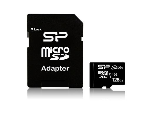 Купити Карта памяти SiliconPower microSDXC Elite 128GB Class 10 UHS-I W-30MB/s R-85MB/s +SD-адаптер
