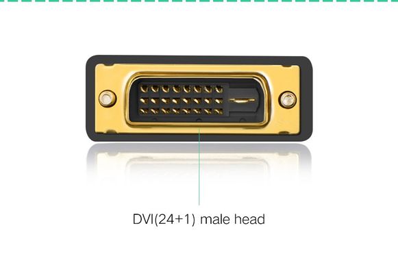 Купити Переходник UGREEN 20124 DVI 24+1 Male to HDMI Female Black