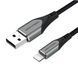 Кабель Vention USB 2.0 A to Lightning Cable 1M Gray Aluminum Alloy Type (LABHF)