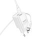 Сет сетевого зарядного устройства HOCO C149A Charm PD30W+QC3.0 (C to C)(EU) White