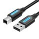 Кабель Vention USB Type-В 2A 0,5m Black