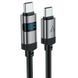 Кабель ACEFAST C15-03 USB-C to USB-C zinc alloy digital display braided charging data cable Black