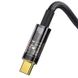 Кабель Baseus Explorer Series Auto Power-Off Fast Charging Data Cable USB to Type-C USB Type-C 100W 2m Black