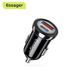 Автомобільний зарядний пристрій ESSAGER Sunset USB-A/Type-C Black