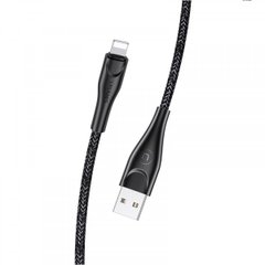 Купити Кабель Usams US-SJ394 U41 Lightning Braided Data and Charging Cable USB lightning 2A 2m Black