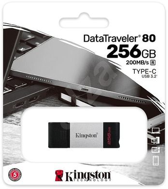 Купити Флеш-накопичувач Kingston DT 80 USB3.2 256GB Black