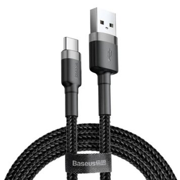 Купити Кабель Baseus Cafule USB Type-C USB 3 A 1m Black-Gray